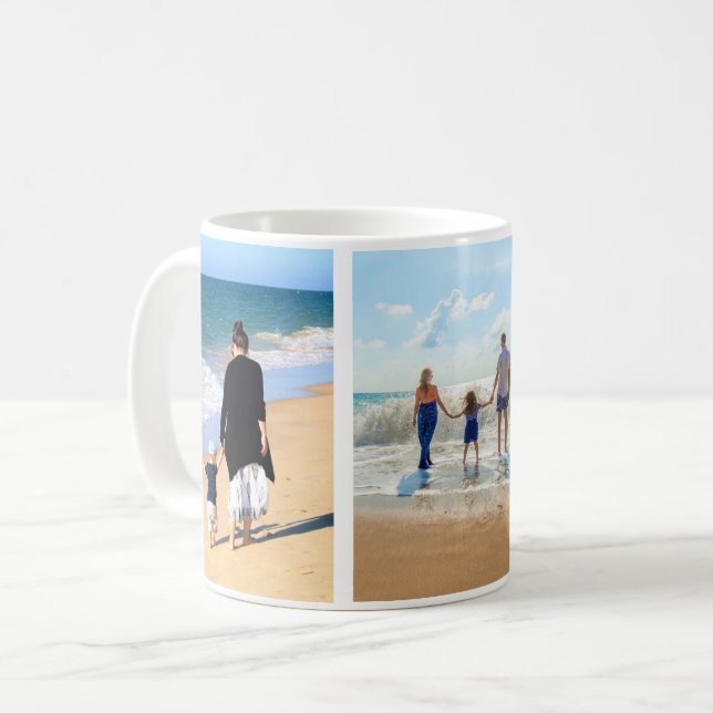 Personalised Custom Your Photo Collage Coffee Mug (Front Left)