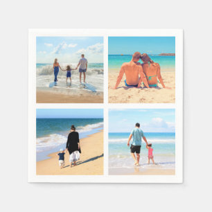 Personalised Custom Your Photo Collage Napkins