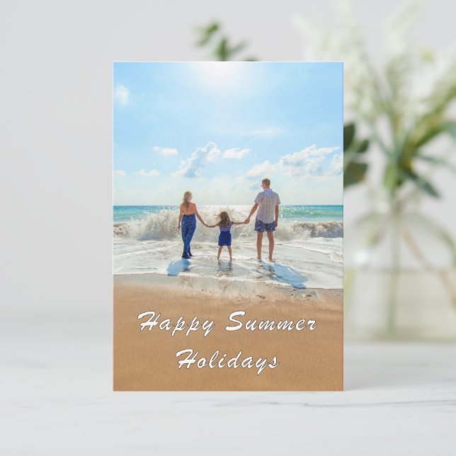 Personalised Custom Your Photo Summer Card (Standing Front)