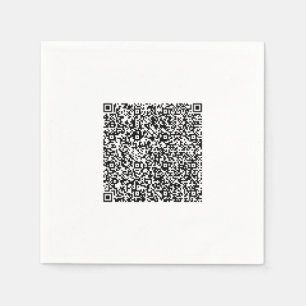 Personalised Custom Your QR Code Scan Info Napkins