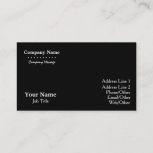 Personalised Customalized Templates Minimalist Business Card