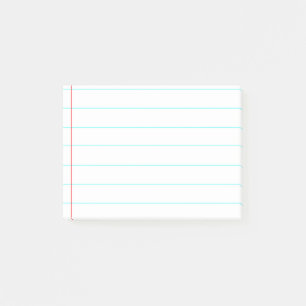 Personalised Customisable Lined Notebook Paper Post-it Notes