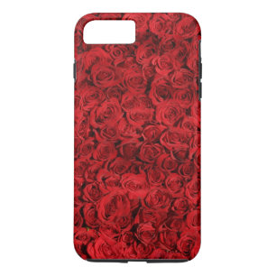 Personalised Customise Red Roses iPhone 8 Plus/7 Plus Case