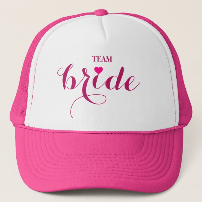 Personalised Customise Team Bride Trucker Hat (Front)