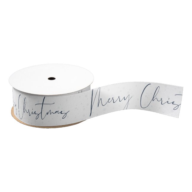 Personalised Customised Merry Christmas Grosgrain  Grosgrain Ribbon (Spool)