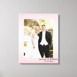 Personalised Customised Wedding Photo Canvas Print