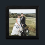 Personalised Customised Wedding Photo Gift Box<br><div class="desc">Add your wedding photo or anniversary picture to this gift box. Add your names and the date your were married.</div>