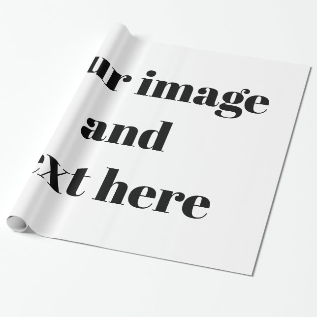 Personalised Customised Wrapping Paper (Unrolled)
