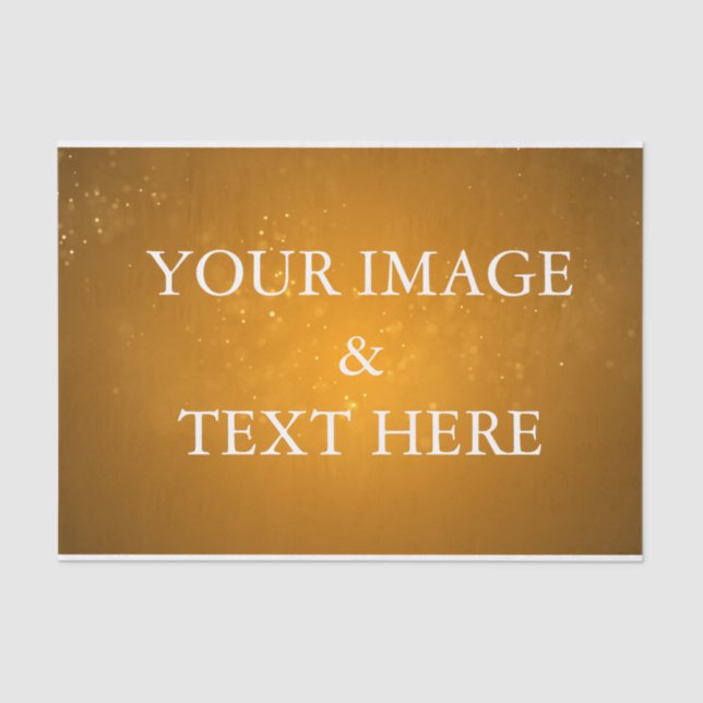 Personalised Customised Your Own Photo Tissue Pape Tissue Paper (Front)