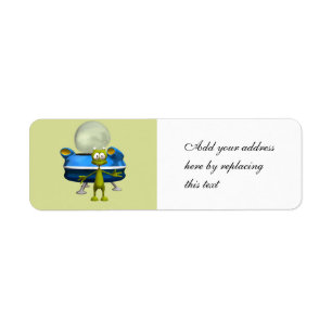 Personalised Cute Alien UFO Space Cartoon