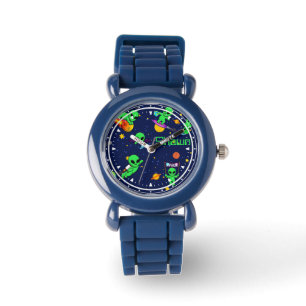 Personalised Cute Aliens in Space Watch