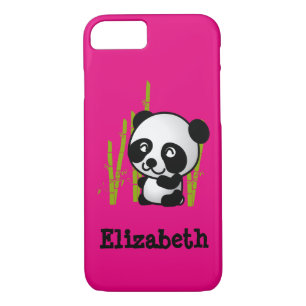 Personalised cute and happy panda bear Case-Mate iPhone case