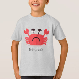 Personalised Cute and Simple Crabby Crab T-Shirt