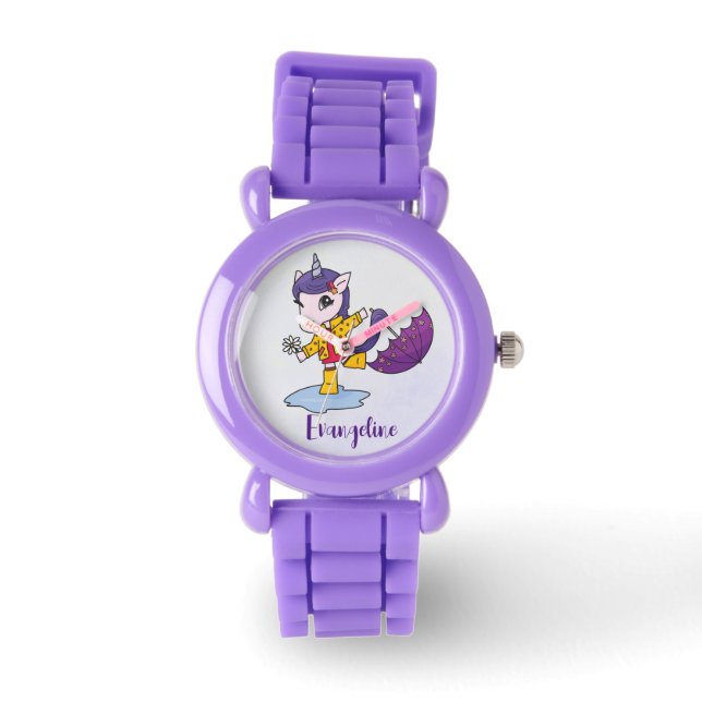 Personalised Cute and Simple Unicorn Watch (Front)