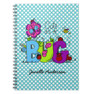 Personalised Cute as a Bug Journal