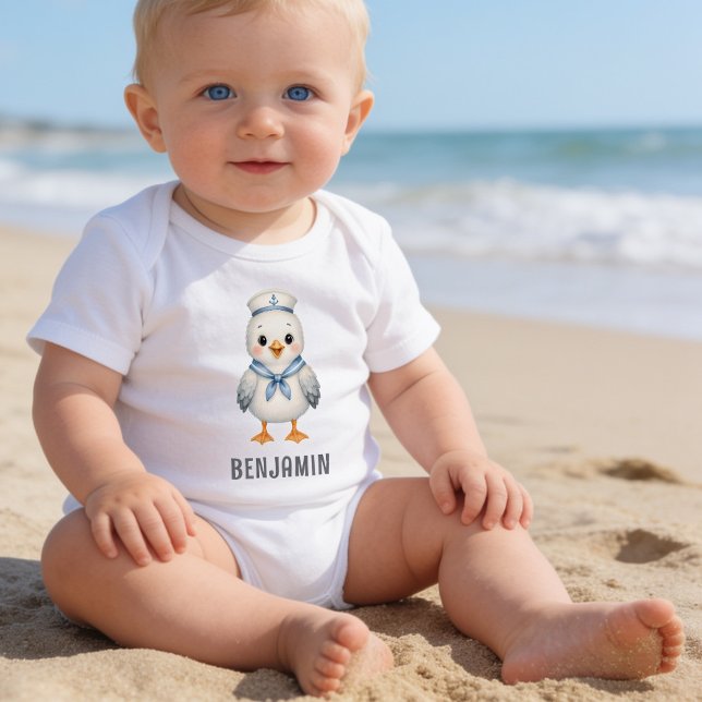  Personalised Cute Baby Seagull Bodysuit (Creator Uploaded)
