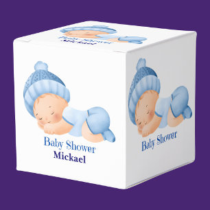 Personalised Cute Baby Shower, Baby Boy, Baby Girl Favour Box