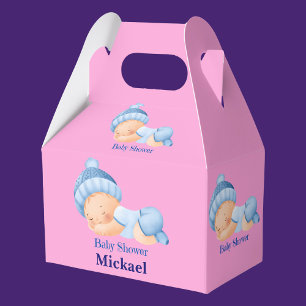 Personalised Cute Baby Shower, Baby Boy, Baby Girl Favour Box