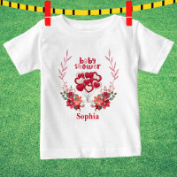 Personalised Cute Baby Shower Floral Pattern