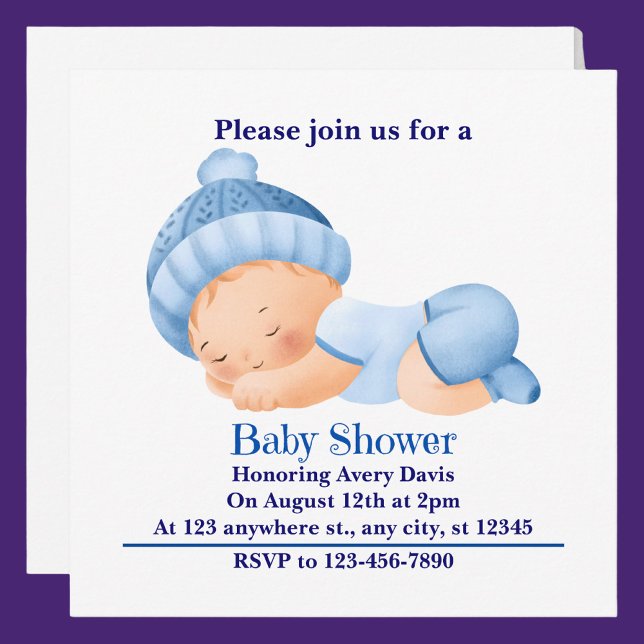 Personalised Cute Baby Shower  Invitation (Creator Uploaded)