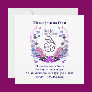 Personalised Cute Baby Shower Invitation