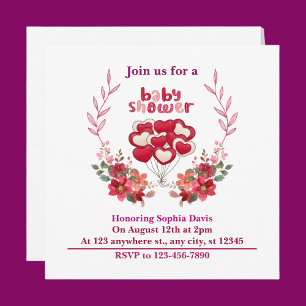 Personalised Cute Baby Shower Invitation