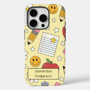 Personalised Cute Back to School for Kids - iPhone 16 Pro Case