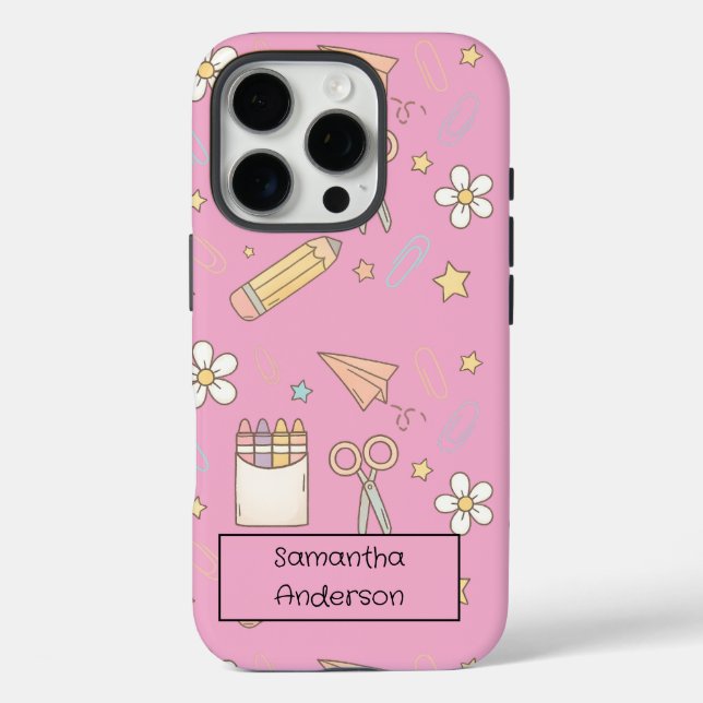 Personalised Cute Back to School | for Kids -  Case-Mate iPhone Case (Back)