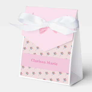 Personalised Cute Bear and Balloons   Favour Box