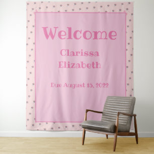 Personalised Cute Bear and Balloons    Tapestry