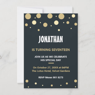 Personalised cute birthday invitation