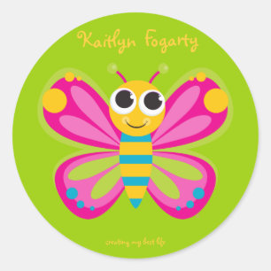 Personalised Cute Butterfly Stickers