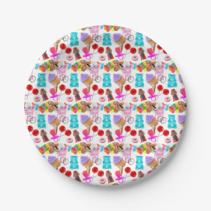 Personalised Cute Candy Paper Plate