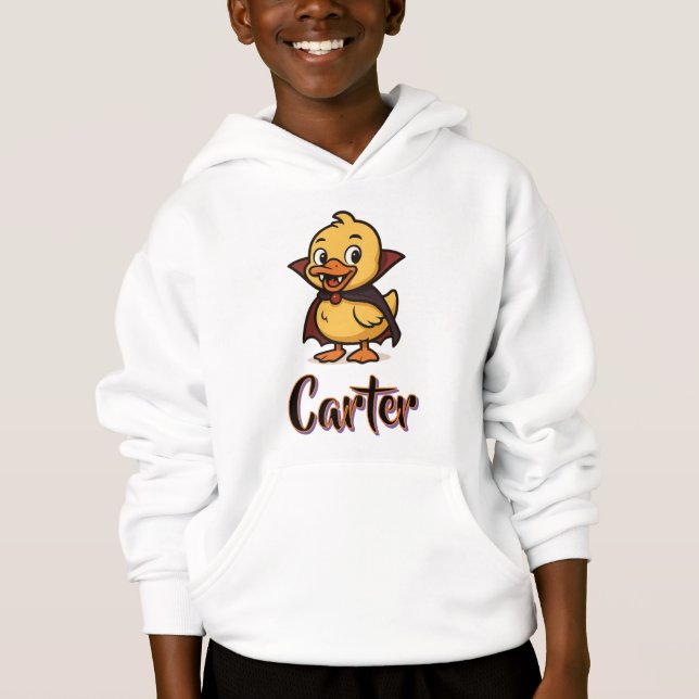 personalised Cute cartoon Halloween duck vampire  (Front)