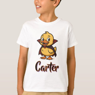 personalised Cute cartoon Halloween duck vampire T-Shirt
