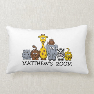 Personalised Cute Cartoon Jungle Animals Pillow