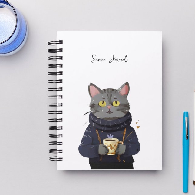  Personalised Cute Cat Cosy Coffee Kitten Planner (Creator Uploaded)