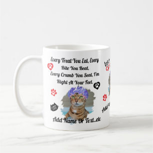 Personalised Cute Cat Mug for Cat Lovers - Funny 