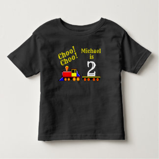 Personalised Cute Choo Choo Birthday Train Toddler T-Shirt