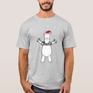 Personalised Cute Christmas Polar Bear T-Shirt