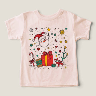 personalised cute Christmas tee for toddlers