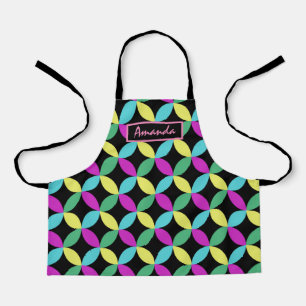 Personalised Cute Colourful Abstract Flower Kid's Apron