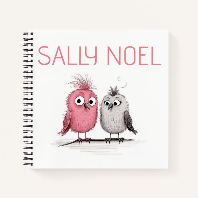 Personalised cute colourful notebook (Front)