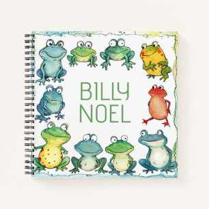 Personalised cute colourful notebook