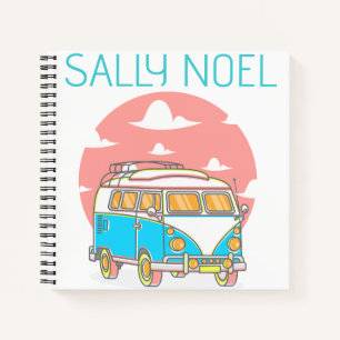 Personalised cute colourful notebook