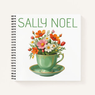Personalised cute colourful notebook