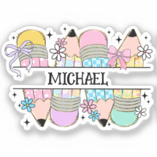 Personalised Cute Colourful Pencil - Back To Schoo