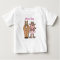 Personalised Cute Cowgirl and Horse Baby T-Shirt