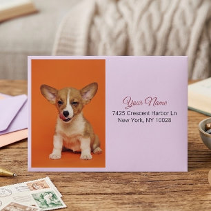 Personalised Cute Dog Pet Photo for Special Love Envelope