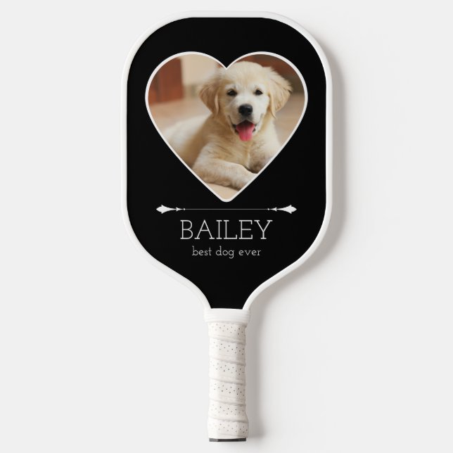 Personalised Cute Dog Photo Pickleball Paddle (Front)